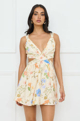 Florals In Spring Mini Dress Print