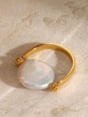 Reversible Baroque Pearl Ring