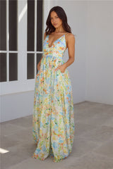 Buttercup Fields Maxi Dress Print