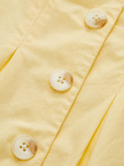 Lapel-Collar Bell Sleeve Peplum Shirt