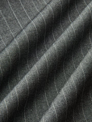 Contrast Ruffle Waistband Pinstripe Pants