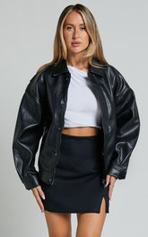 Lioness - Kenny Bomber Jacket in Jet Black