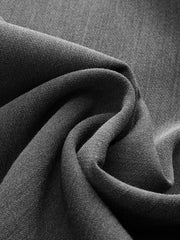 Faux Leather Paneled Slit Midi Skirt