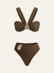 Metal Decor Bikini Set