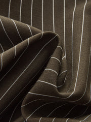 Cinched Waist Striped Shirt