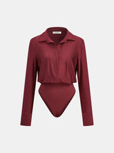 Collared Long Sleeve Bodysuit