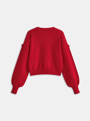 3D Floral Oversized Cardigan