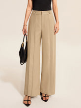 Pleated Wide-Leg Pants