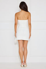 Chic Essence Strapless Mini Dress White