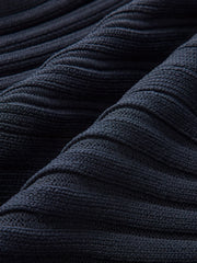 Structured Peplum Button-Up Knit Vest