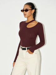 Long Sleeve Cut-Out Bodysuit