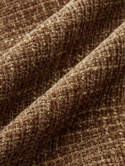 Scalloped Edge Tweed Lapel Jacket