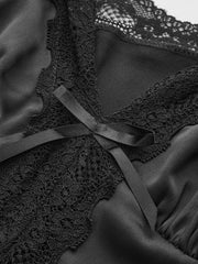 Lace Trim Satin Cami Top