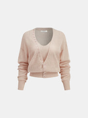 Cropped Cardigan & Top Set