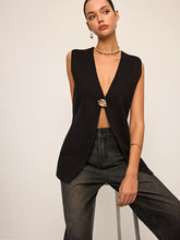 Metal Detail Sleeveless Vest
