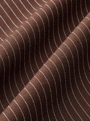 Mid-Waist Pinstriped Wide-Leg Pants