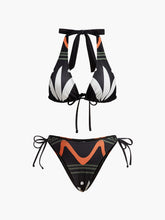 Halter Neck Tie-Back Bikini Set