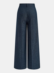 Asymmetric Wrap Wide-Leg Pants