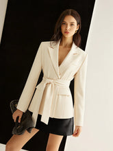 Long Sleeve Belted Blazer