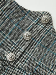 Plaid Pleated High-Waist Mini Skirt