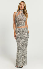 Lioness - Endless Maxi Skirt in Zebra