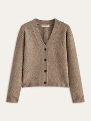 Wool Blend V-Neck Cardigan