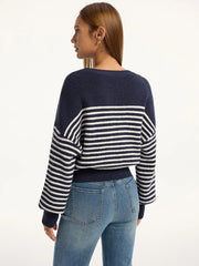 Stripped Ribbed Sweater