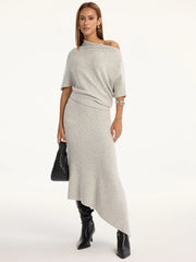 Wool-Blend Off-Shoulder Knit Top