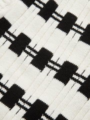 V-neck Plaid Sweater Vest