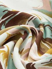 Abstract Print Wide-Leg Pants