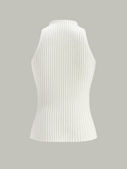 Ribbed Cut-Out Tank Top