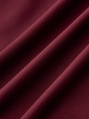 Faux Leather Panel Ruched Midi Skirt