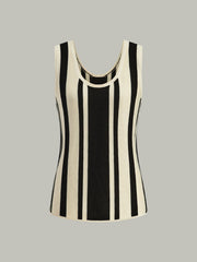 Striped Knit Tank Top