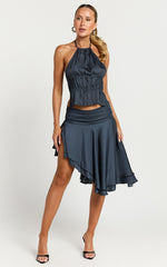 Lioness - Legacy Midi Skirt in Navy