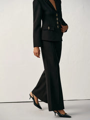 Mid-Waist Flared Pants