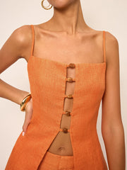 Cut-Out Cami Top and Shorts Set