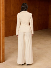 Pocket Wide-Leg Pants without Belt