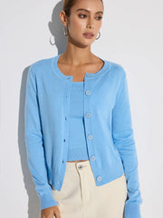 Wool Blend Tank & Cardigan Two-Piece Set