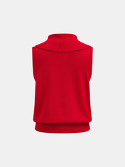 Turtleneck Sleeveless Knit Vest
