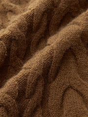 Cable Knit Sleeveless Sweater Vest