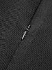 Asymmetric Ruched Wrap Mini Skirt with Metal Buckle