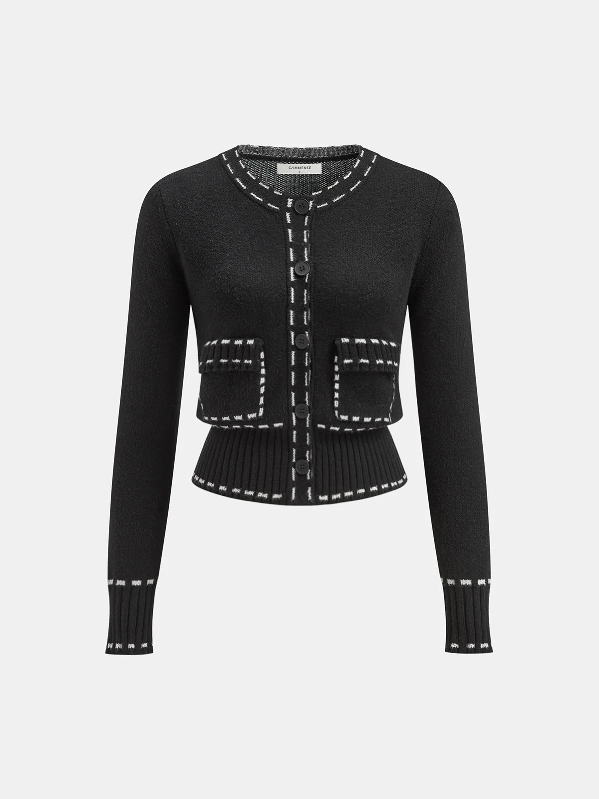 Contrast Trim Cardigan