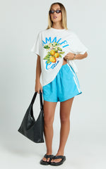 Luna Two Piece Set - Amalfi T-shirt Set in White