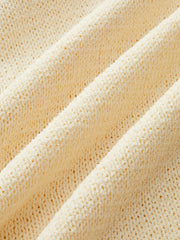 Braided Rope Strap Fringe Hem Sweater Dress