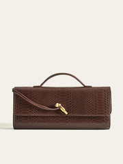 Crocodile Embossed PU Leather Bag