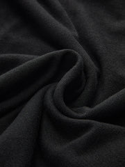 Striped Shirt Panel Long-Sleeve Knit Top