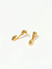 Double Water Drop Stud Earrings