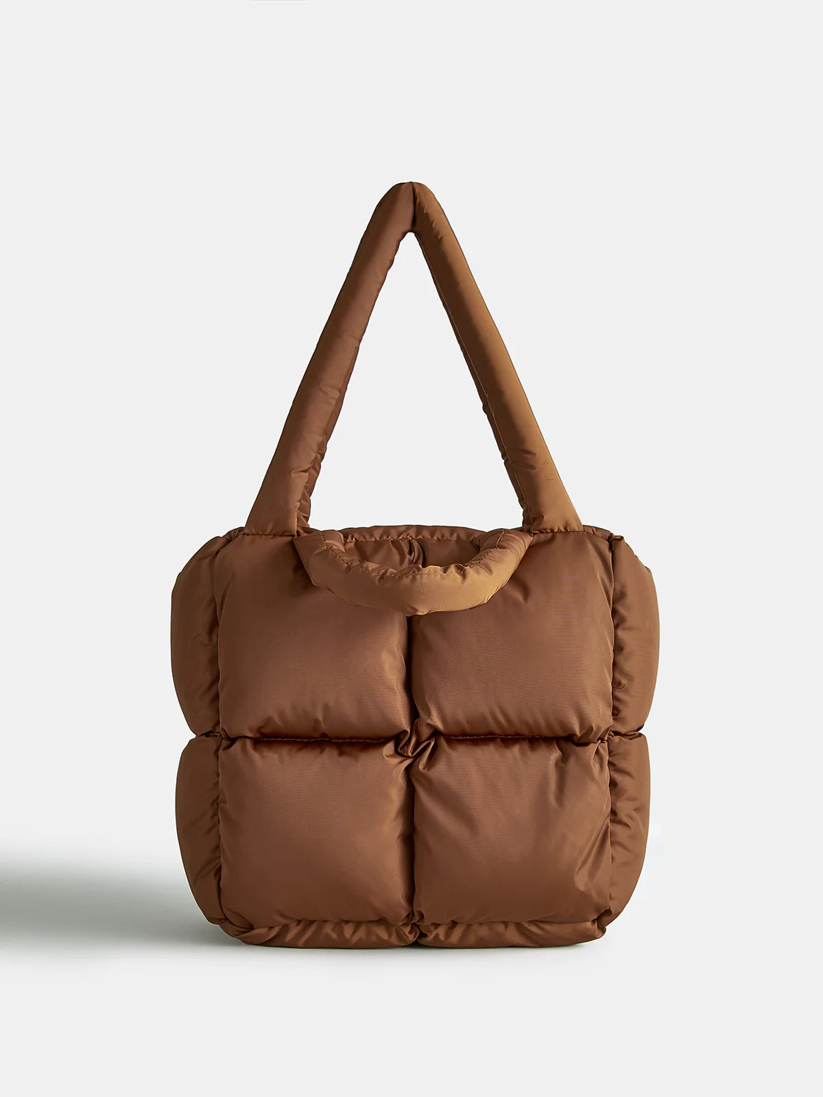 Puffer Zipper-Top Tote Bag