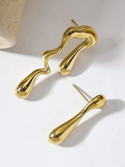 Asymmetrical Water Drop Earrings