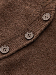 Asymmetric Button Front Cardigan